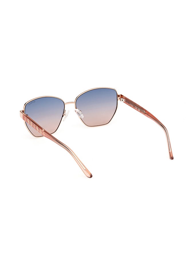 GUESS Women's UV Protection Hexagon Sunglasses - GU0010228W56 - Lens Size: 56 Mm - Image 3